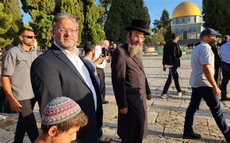 Us On Ben Gvir S Temple Mount Visit Jeopardizing Status Quo Is Unacceptable The Times Of Israel