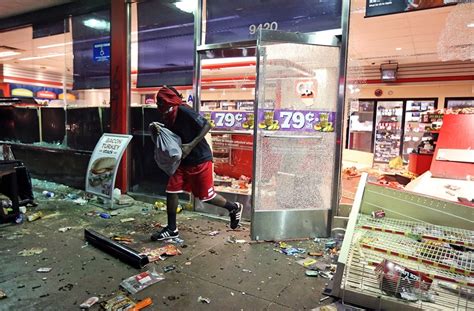 Police Killing Prompts Rioting Looting Near St Louis The Washington