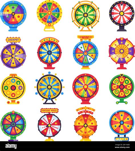 Wheel Of Fortune Turning Lucky Spin Game Wheels Spinning Money