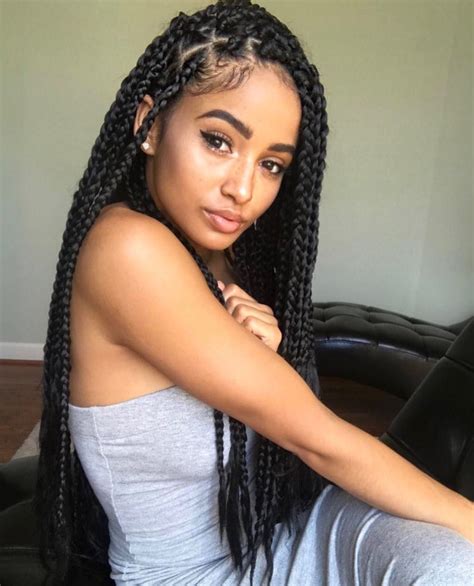 Goddess braided hairstyles are ideal for people who want to prevent hair breakage or retain moisture and length. Cute braids | Goddess hairstyles, Braids for black hair ...