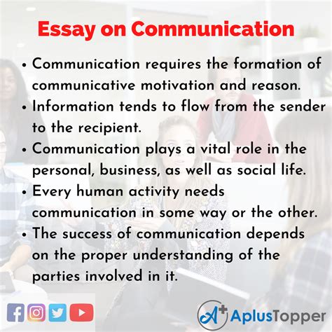Essay On Communication Communication Essay For Students And Children