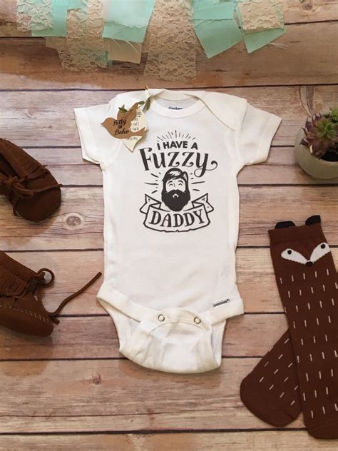 Bearded Daddy Onesie Fathers Day T From Baby Cute Baby Etsy Dad