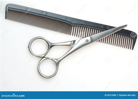 Comb And Scissors Stock Photo Image Of Background Fashion 8551880