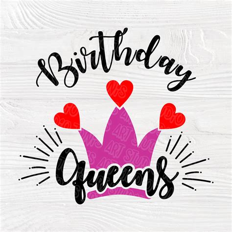 Birthday Queen Svg Birthday Girl Svg Bundle 12 Months Birthday