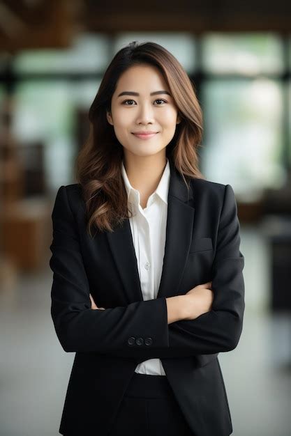Premium Ai Image Confident Smiling Young Professional Business Woman