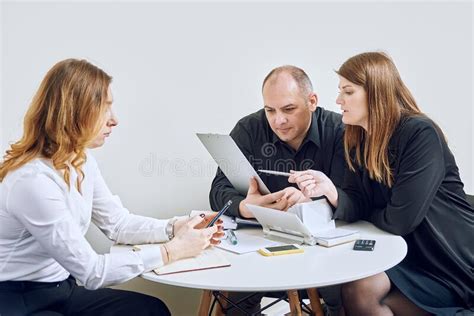 Work In The Office Managers Desk Staff Stock Photo Image Of
