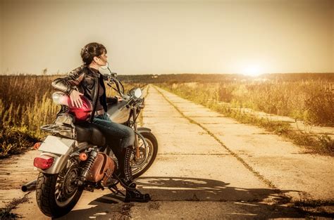 Women Outdoors Motorcycle Cruiser Women Wallpapers Hd Desktop And