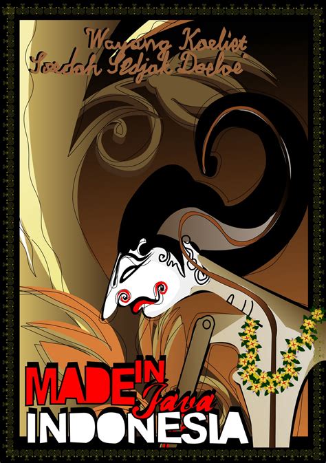 Design of a poster with indonesia woman with a basket harvests arabica coffee beans, coffee farmer picking red coffee beans on coffee tree. Randy Bahana: POSTER INDONESIA CULTURE