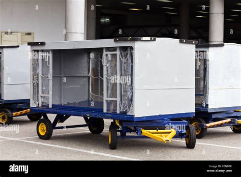 Airport Baggage Trolley Stock Photo Alamy