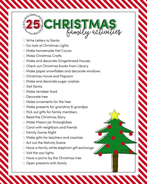 This worksheet contains activities for you to work with kids after watching the berenstain bears go to spend your summer holiday with the berenstain bears! 25 Christmas Family Activities - Lil' Luna