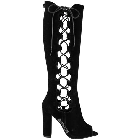 Review Of Knee High Lace Up Heels References Melumibeautycloud