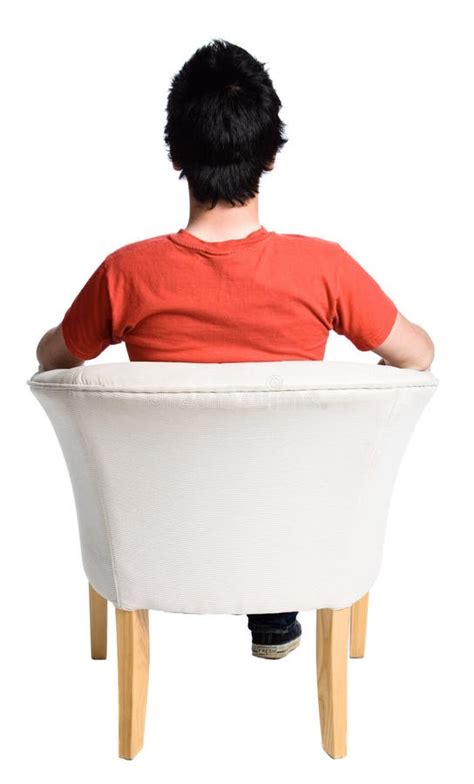Man Sitting On A Chair Stock Photo Image Of Young Background 2475136