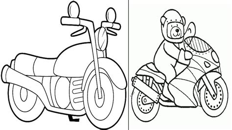 Arquivos Desenho De Moto Infantil Para Colorir Artesanato Total