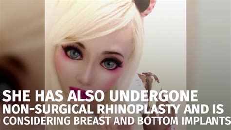 Woman Spends £25k Transforming Herself From Teenage Goth To Human Barbie Doll World News