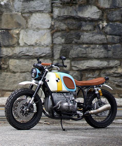 The Bmw R606 Custom Motorcycle By Vintage Steele Is A Rainbow Parade