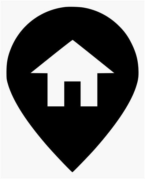 Pin Home Location Symbol In Word Hd Png Download Kindpng