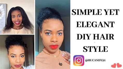 This haircut is just as sleek as it is chic. SIMPLE HAIRSTYLE FOR AFRO HAIR - YouTube