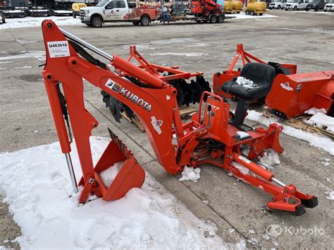 Lot Of 1 Kubota Bh77 Backhoe Attachment And1 Land Pride Snow Blower