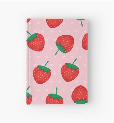 Buy Pink Summer Strawberries Print By Newburyboutique As A T Shirt