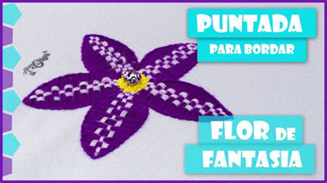 Artesd Olga Puntada Para Bordar Flor De Fantas A