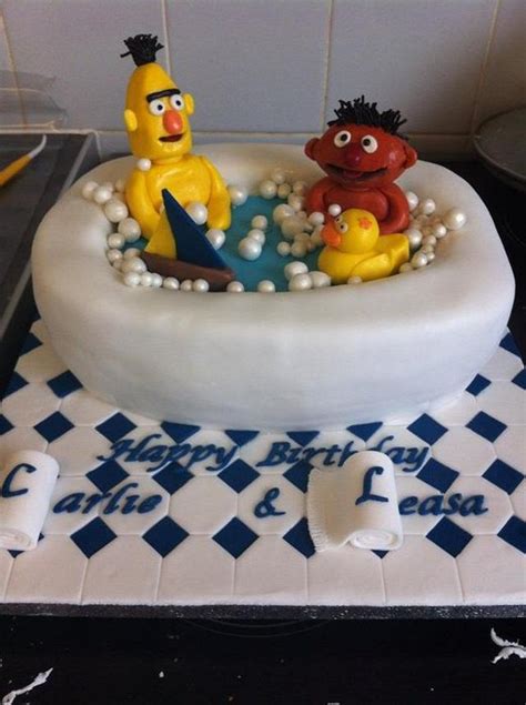 Bert And Ernie Cake Cake By Amanda Forrester Cakesdecor