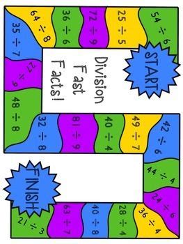 Facebook0tweet0pin874 learn how to create and implement math games quickly and inexpensively! Multiplication and Division Board Games | Math division ...