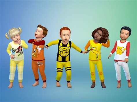 The Sims Resource Toddler Tv Pajamas