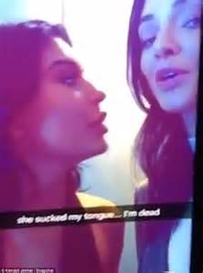 Kendall Jenner Slips Her Tongue Into Sister Kylie S Mouth Tsbnews