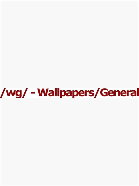 Wg Wallpapersgeneral 4chan Logo Poster By Flandresbowler Redbubble