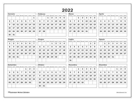 Calendario 2022 Da Stampare “34ds” Michel Zbinden It
