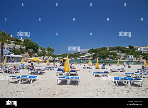 Strand Von Cala Santandria Menorca Stockfotografie Alamy