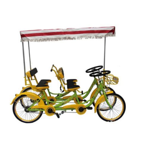 4 Wheel Quadricycle 6person Surrey Bike 6 Person Bicycle Side By Side