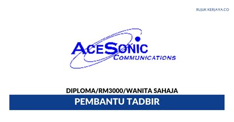 Sales and services of communication product, security and office automation such as auto attendant voice mail, cordless dect system, pabx system,intercom system and so on. Jawatan Kosong Terkini Ace Sonic Communications ~ Pembantu ...