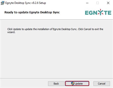 Desktop Sync For Windows Installation And Upgrade Steps Egnyte