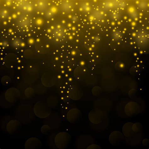 Premium Vector Gold Sparkle Glitter Falling Background