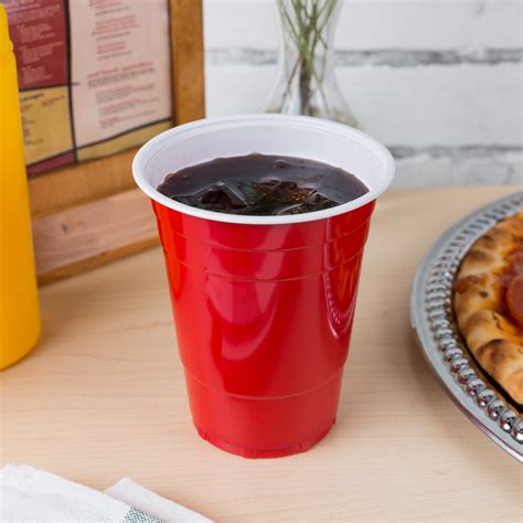 Choice 16 Oz Red Plastic Cup 1000case