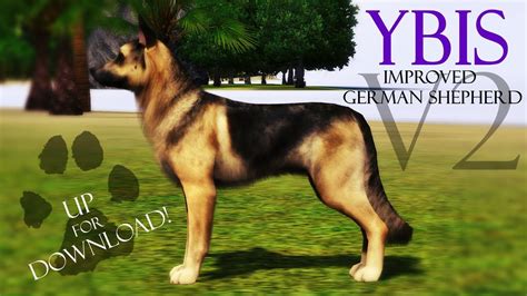 Improved German Shepherd V2 Downloadable Sims 3 Pets Youtube