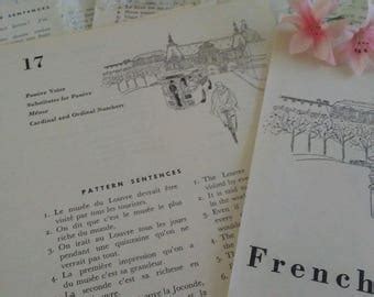 Vintage french paper | Etsy