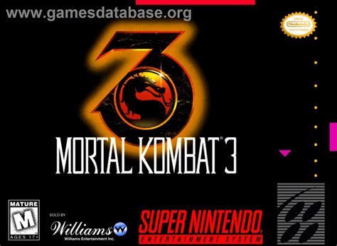 Ultimate Mortal Kombat 3 Nintendo Snes Artwork Box