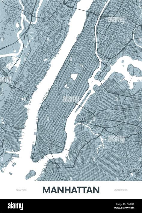 Carte Détaillée Du Quartier De Manhattan New York Plan De La Ville à