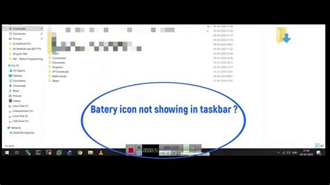 Windows10 Battery Icon Missingdisappear Resolved Youtube