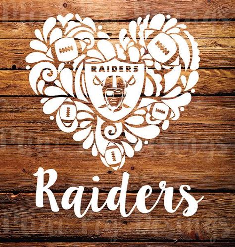 raiders heart svg svg art
