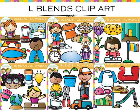 L Blends Clip Art Bundle Volume One Images And Illustrations Whimsy