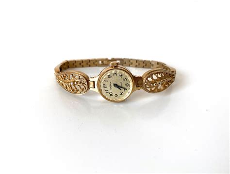 Gold Vintage Watch Soviet Womens Chaika Watches Mechanical For Etsy