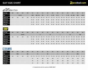 Sizing Charts Racedeal Com