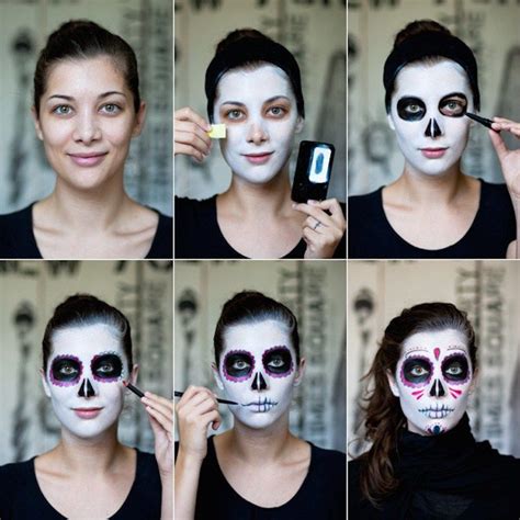 Dia De Los Muertos The Traditional Mexican Sugar Skull Makeup Look
