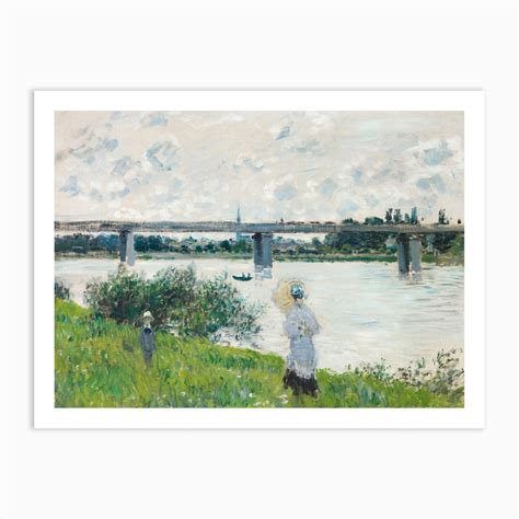 The Promenade With The Railroad Bridge Argenteuil 1874 Claude Monet