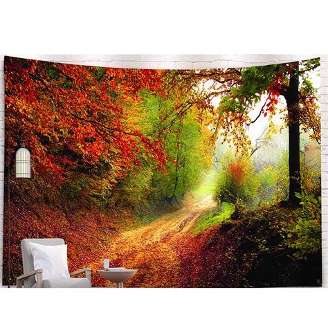 Dewadbow 9573cm Sunlight Forest Tapestry Wall Hanging Tapestries