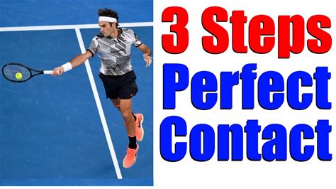 3 Steps To Hitting A Perfect Tennis Shot Tennis Lessons Online Youtube