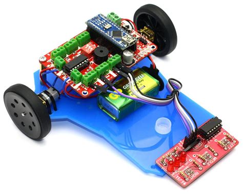 Mini Linebot Arduino Based Line Follower Robot Kit Robot Kits Jsumo